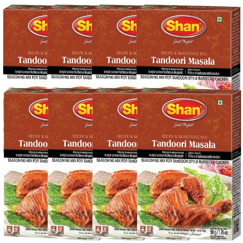 Shans Shan Tandoori Masala, 1.76 Oz, 50 G, 8 Pack
