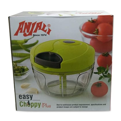 Anjali Easy Mini Vegetable Chopper & Cutter With 3 In, 1 Blade, Grey, 1 Piece Anjali Easy Mini Vegetable Chopper & Cutter With 3 In, 1 Blade, Grey, 1 Piece