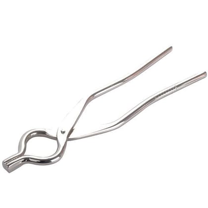 Petals Stainless Steel Lifter/Pakkad/Sandasi/Sansi/Pincer, 27 Cm, Kitchen Essential, 1 Pc