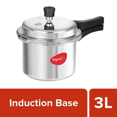 Pigeon By Stovekraft Aluminium Outer Lid Pressure Cooker, Induction Base, 3 L