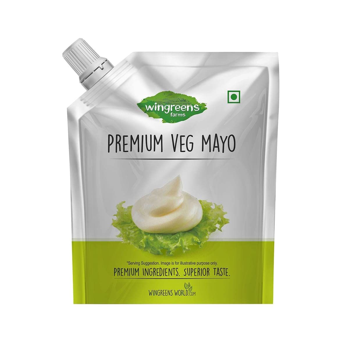 Wingreens Farms Veg Mayo Nozzle Pack, 180 G