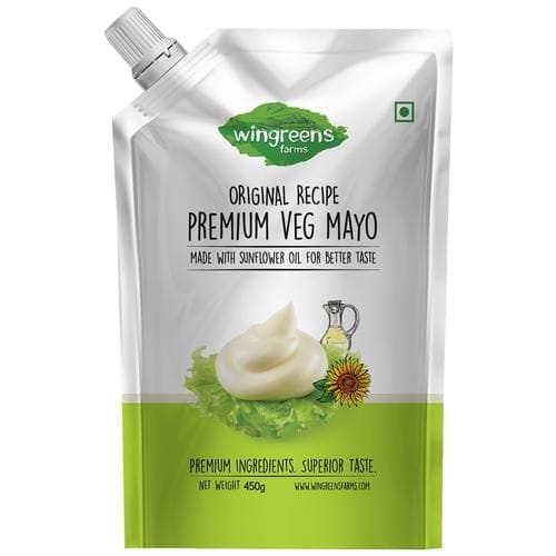 Wingreens Farms Original Recipe Premium Veg Mayo Dip & Spread, 450 G