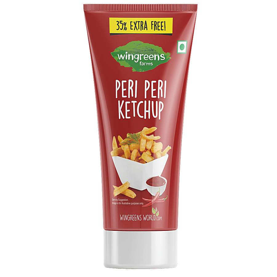 Wingreens Farms Peri, Peri Ketchup, 180 G Tube
