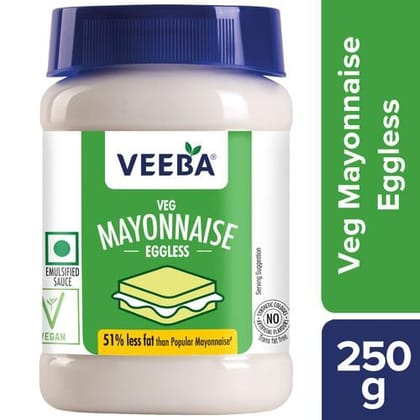 Veeba Veg Mayonnaise Eggless, 250 G