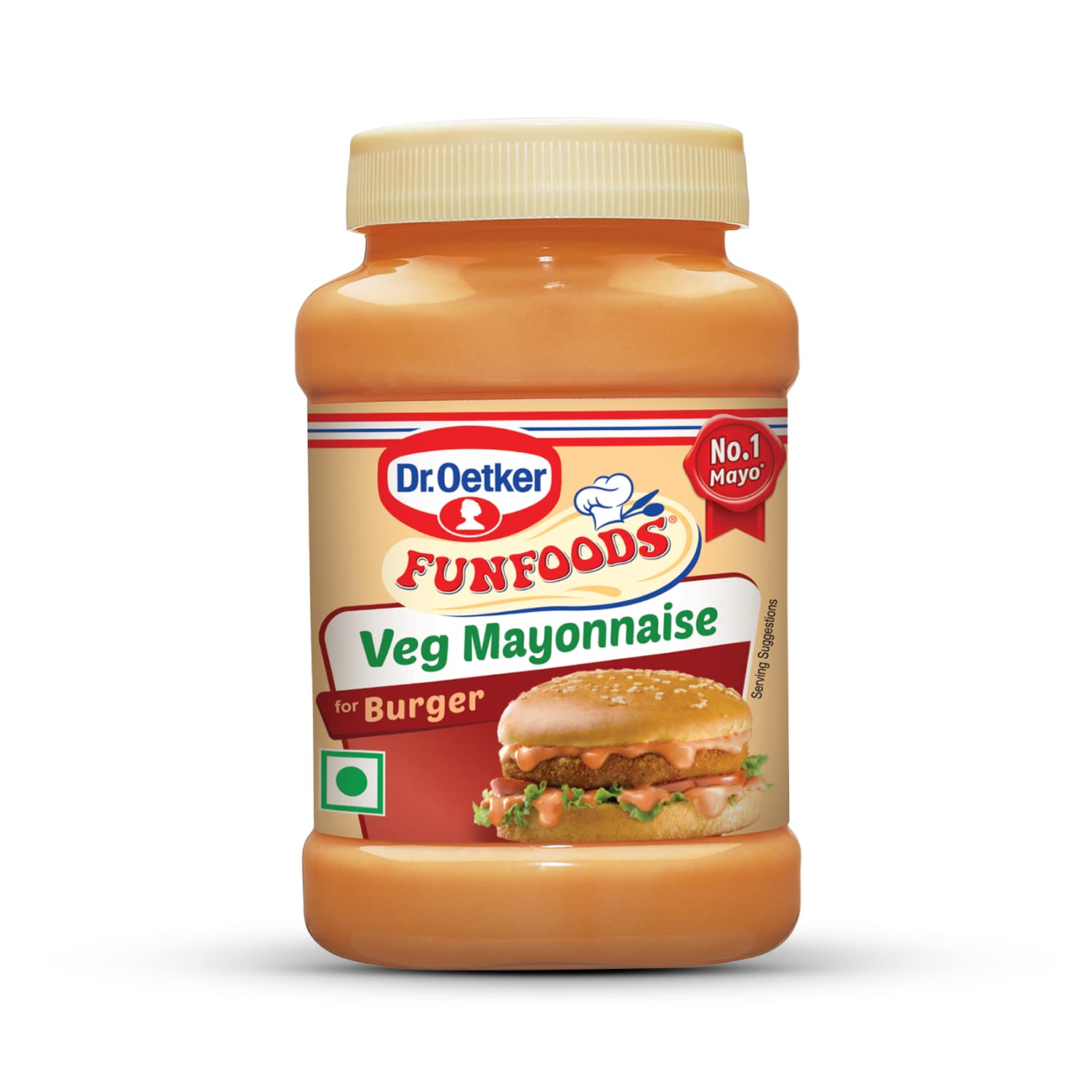 Dr. Oetker Funfoods Burger Mayonnaise Eggless, 250G