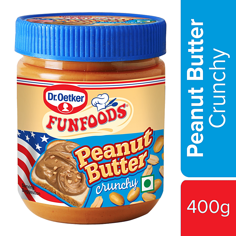 Dr. Oetker Funfoods Peanut Butter Crunchy, 400 G Jar