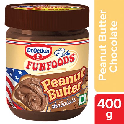 Dr. Oetker Funfoods Peanut Butter Chocolate, 400 G Jar