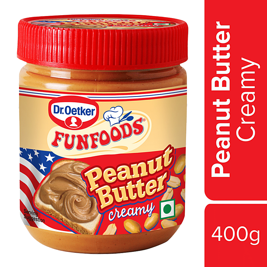 Dr. Oetker Fun Foods Peanut Butter, Creamy, 400 G Jar
