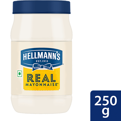 Hellmanns Real Mayonnaise, Eggless Extra Creamy, 250 G