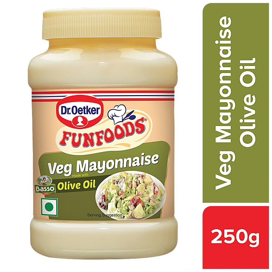 Dr. Oetker Funfoods Veg Mayonnaise Olive Oil, 250 G
