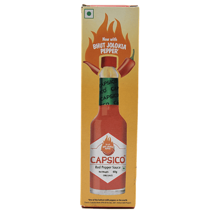 Dabur Capsico, Red Pepper Bhut Jolokia Sauce, 60 G