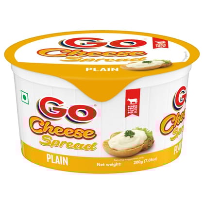 Go Cheese Spread Plain, 200 G