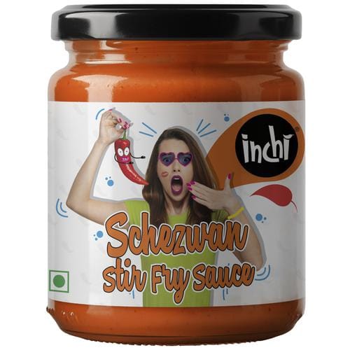 Inchi Schezwan Stir Fry Sauce, 200 G Glass Jar