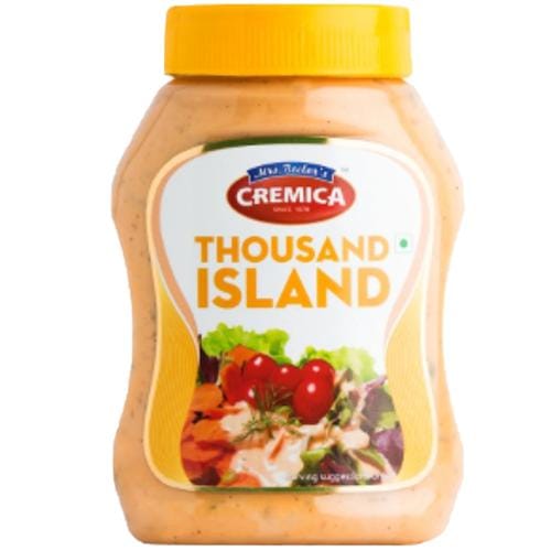 Cremica Salad Dressing, Thousand Island, 275 G Bottle