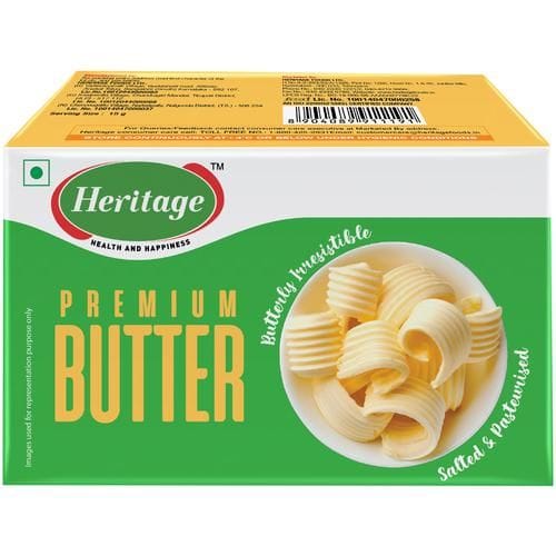 Heritage Pasteurized Table Butter, 500 G Carton