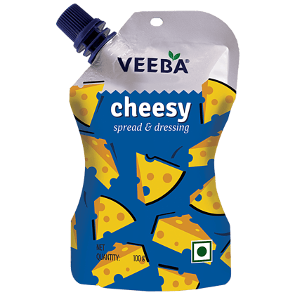 Veeba Cheesy Spread & Dressing, Sauce, 100 G Single Packs