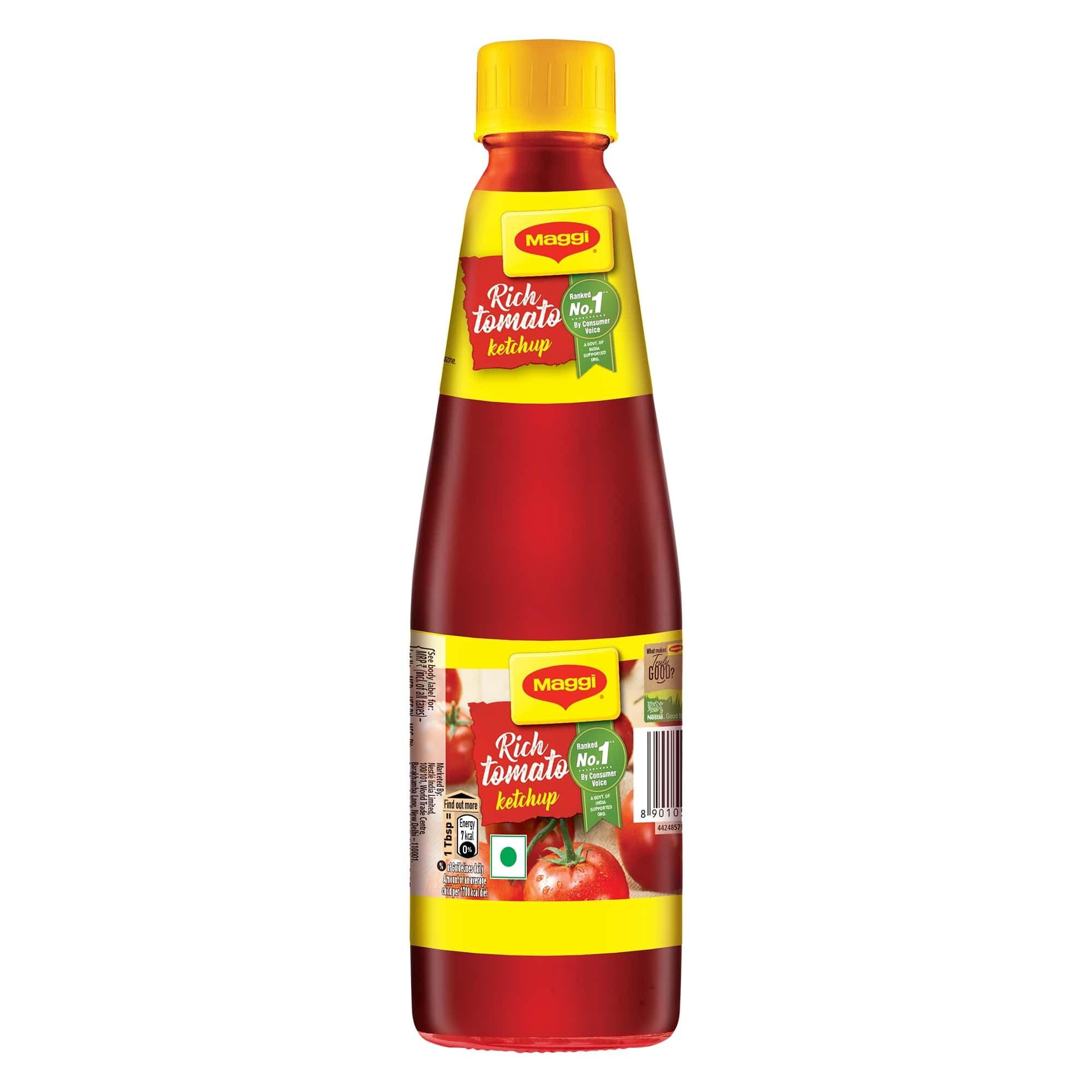 Maggi Rich Tomato Ketchup, 485 Grams(Weight May Vary)