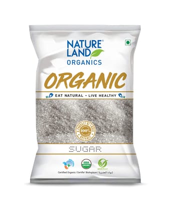 Natureland Organics White Sugar, 1 Kg, Organic Sugar