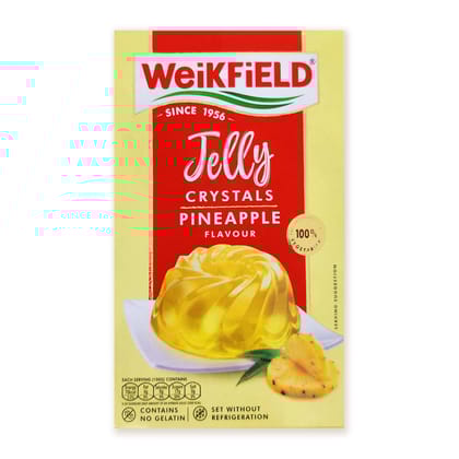 Weikfield Jelly Crystals, Pineapple, 90G