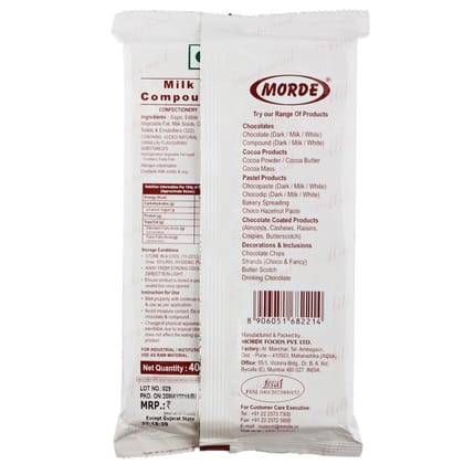 Morde Milk Compound Slab, 400G