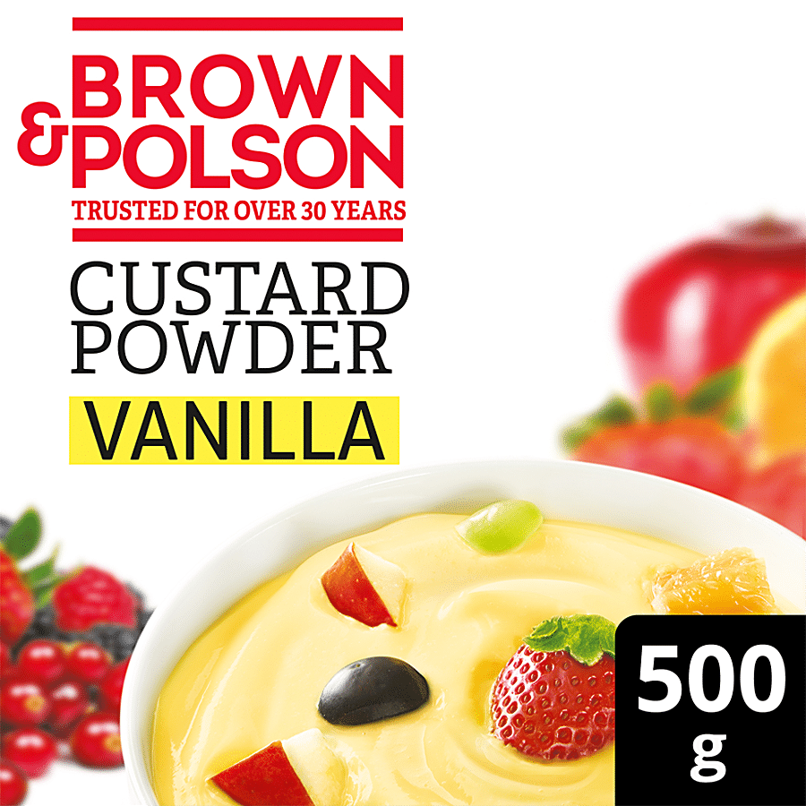 Brown & Polson Custard Powder, Vanilla Flavour, 500 G