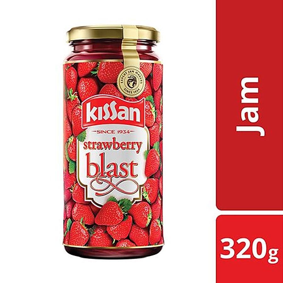 Kissan Strawberry Blast Jam, 320 G Bottle