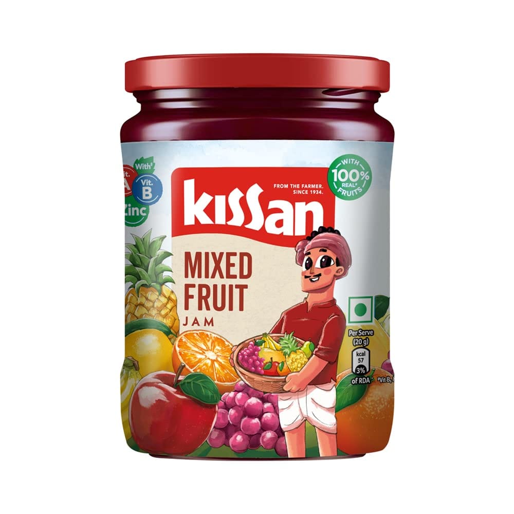 Kissan Mixed Fruit Jam, With Fruit Ingredients, 700 G
