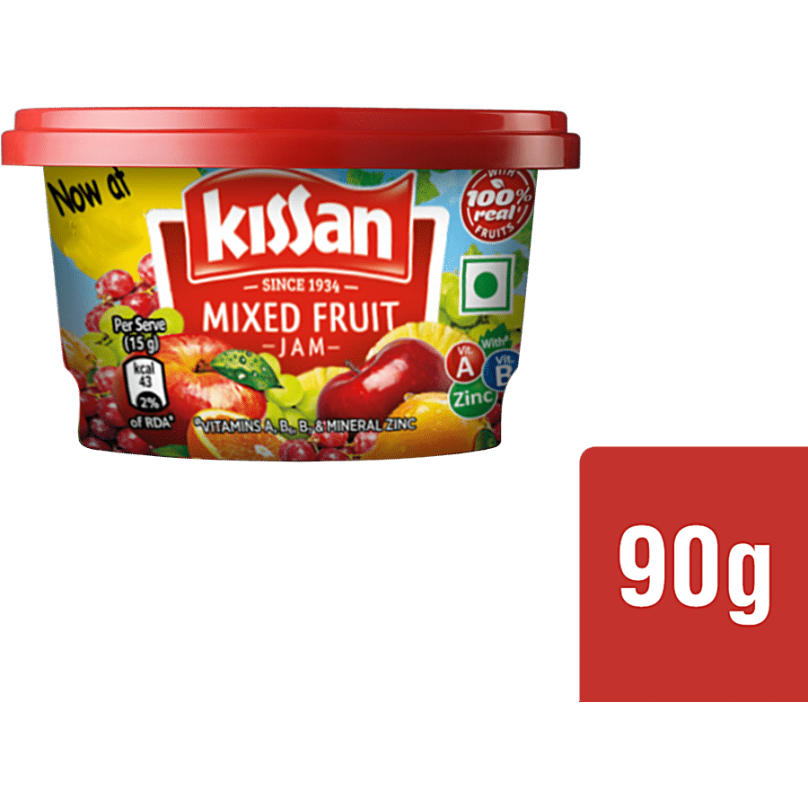 Kissan Mixed Fruit Jam, 90 G Box