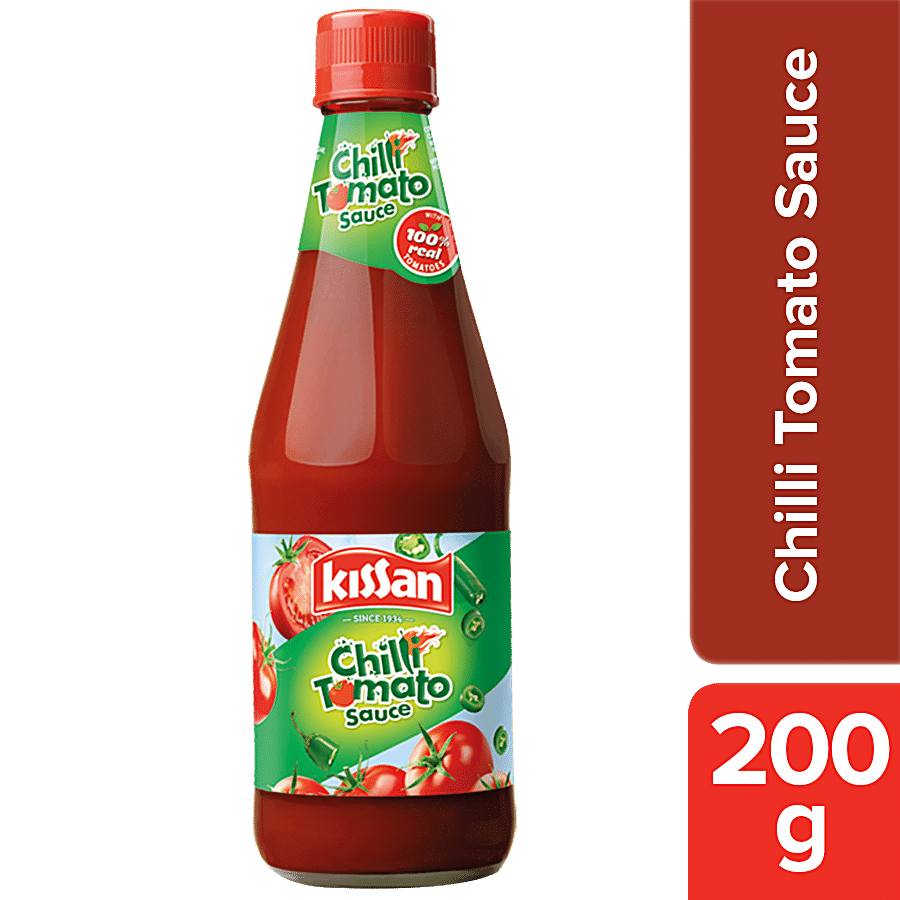 Kissan Chilli Tomato Sauce, 200 G Bottle