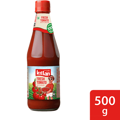 Kissan Fresh Tomato Ketchup, 500 G Bottle