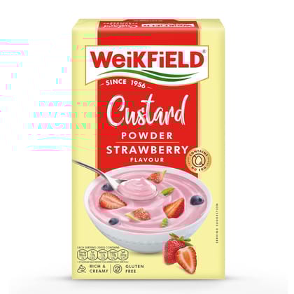 Weikfield Custard Powder Strawberry, 75G