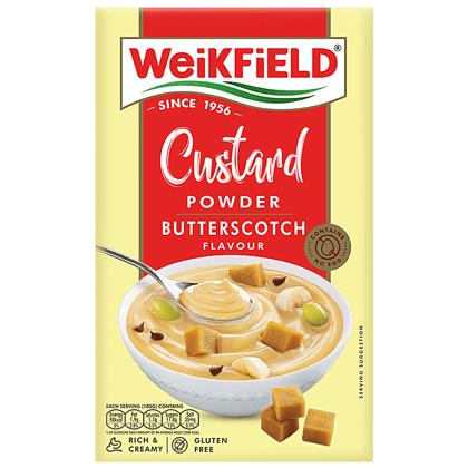 Weikfield Custard Powder Butterscotch, 75 G Carton