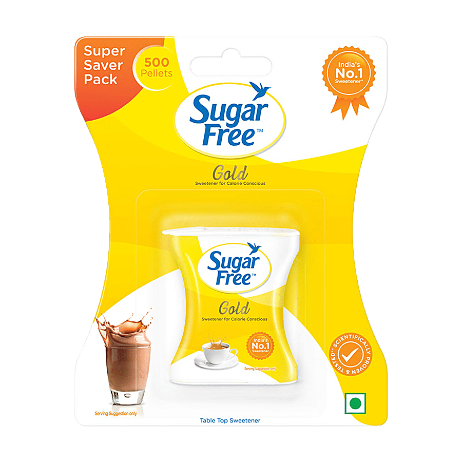 Sugar Free Gold Low Calorie Sweetner, 500 Pellets