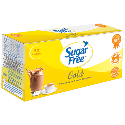 Sugar Free Gold Low Calorie Sweetner, 50 Sachets