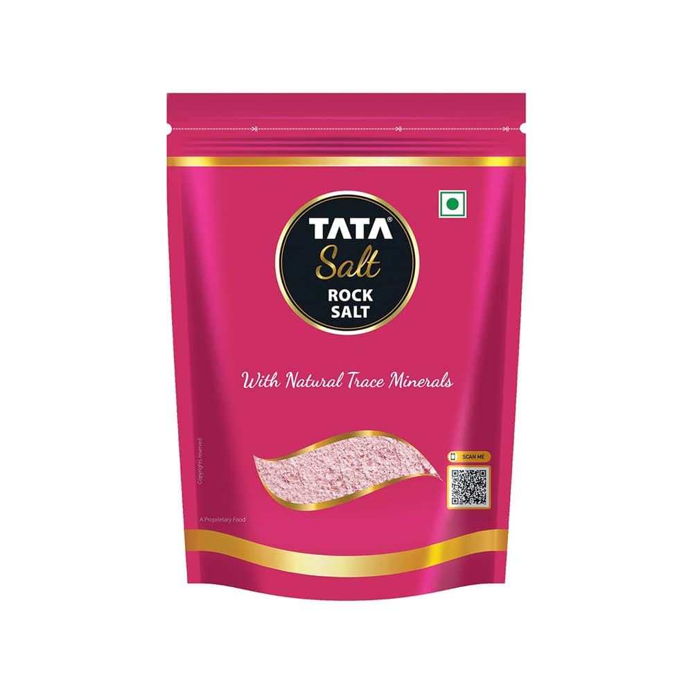 Tata Salt Rock Salt, Premium Sendha Namak, With Natural Trace Minerals, 500G Pouch