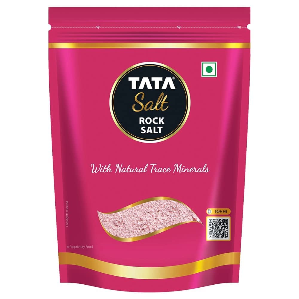 Tata Salt Rock Salt, Premium Sendha Namak, With Natural Trace Minerals, 1Kg Pouch