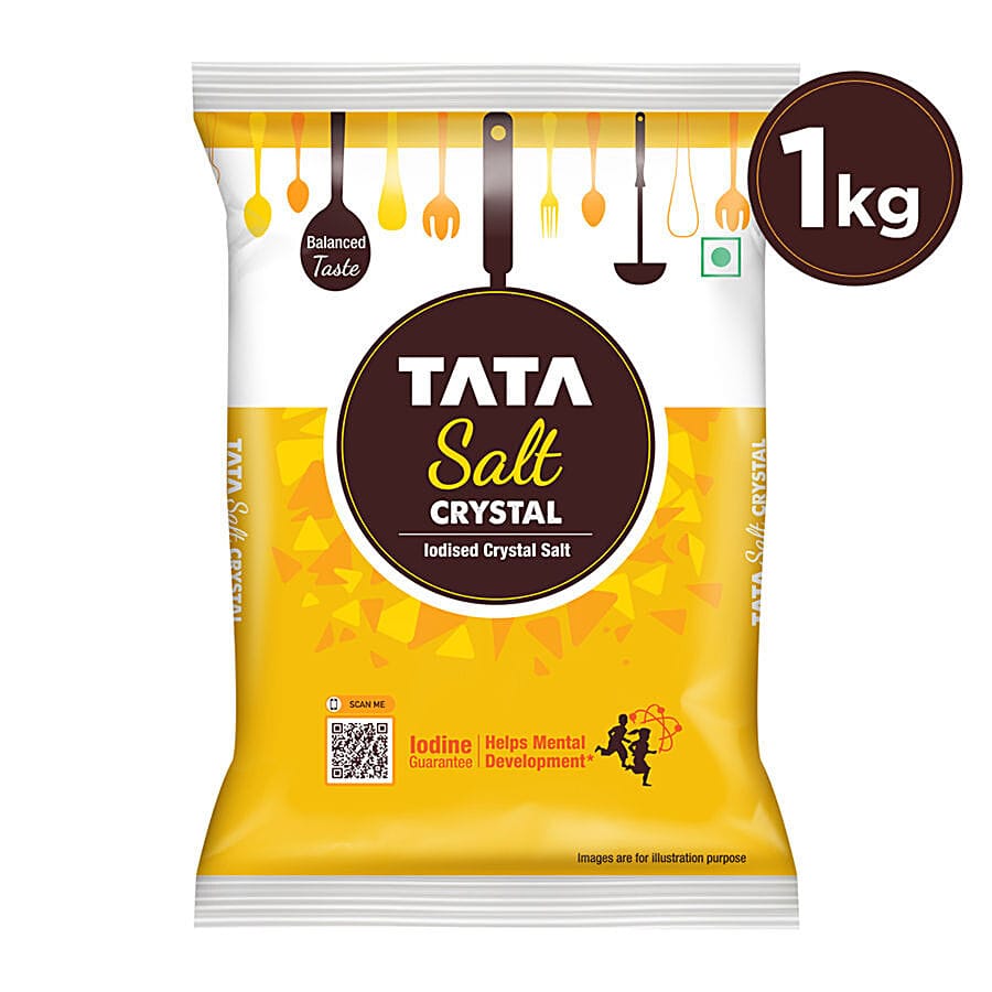 Tata Salt Iodised Crystal Salt/Uppu, 1 Kg