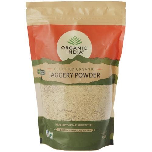 Organic India Organic Jaggery Powder, Healthy Sugar Substitute, 500 G