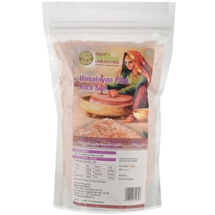 Organic Nation Himalayan Pink Rock Salt/Uppu, 500 G