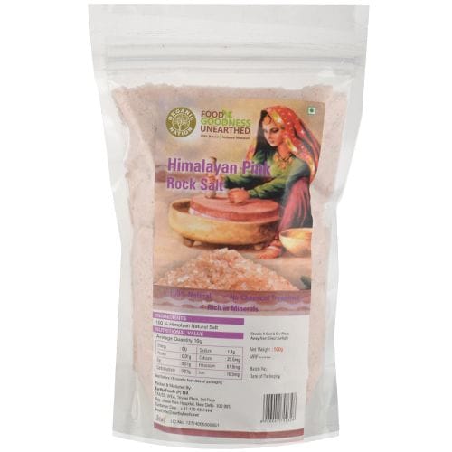 Organic Nation Himalayan Pink Rock Salt/Uppu, 500 G
