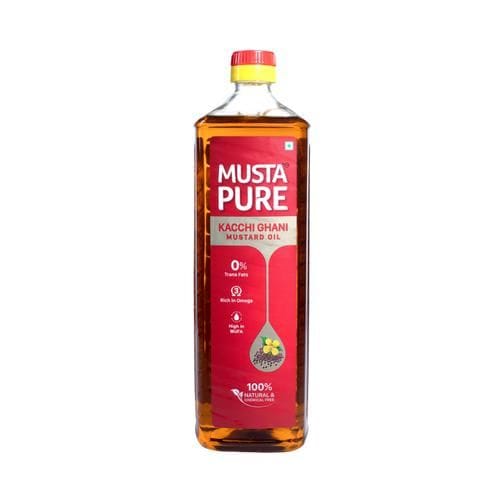 Musta Pure Kacchi Ghani Mustard Oil, 1 L