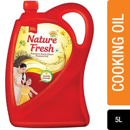 Nature Fresh Kachi Ghani Pure Mustard Oil, 5 L