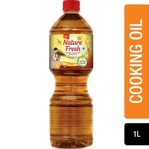 Nature Fresh Kachi Ghani, Pure Mustard Oil, 1 L Bottle