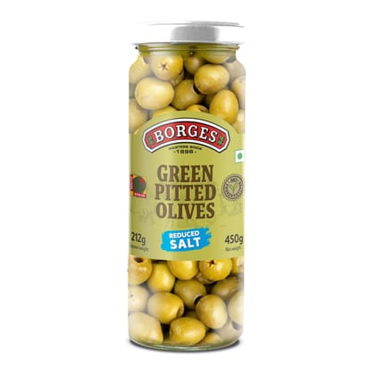 Borges Green Pitted Olives, 450G