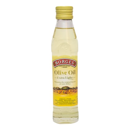 Borges Olive Oil For Indian Cooking, Extra Light In Taste, Ideal For Deep Frying, Everyday Cooking, 250Ml Glass