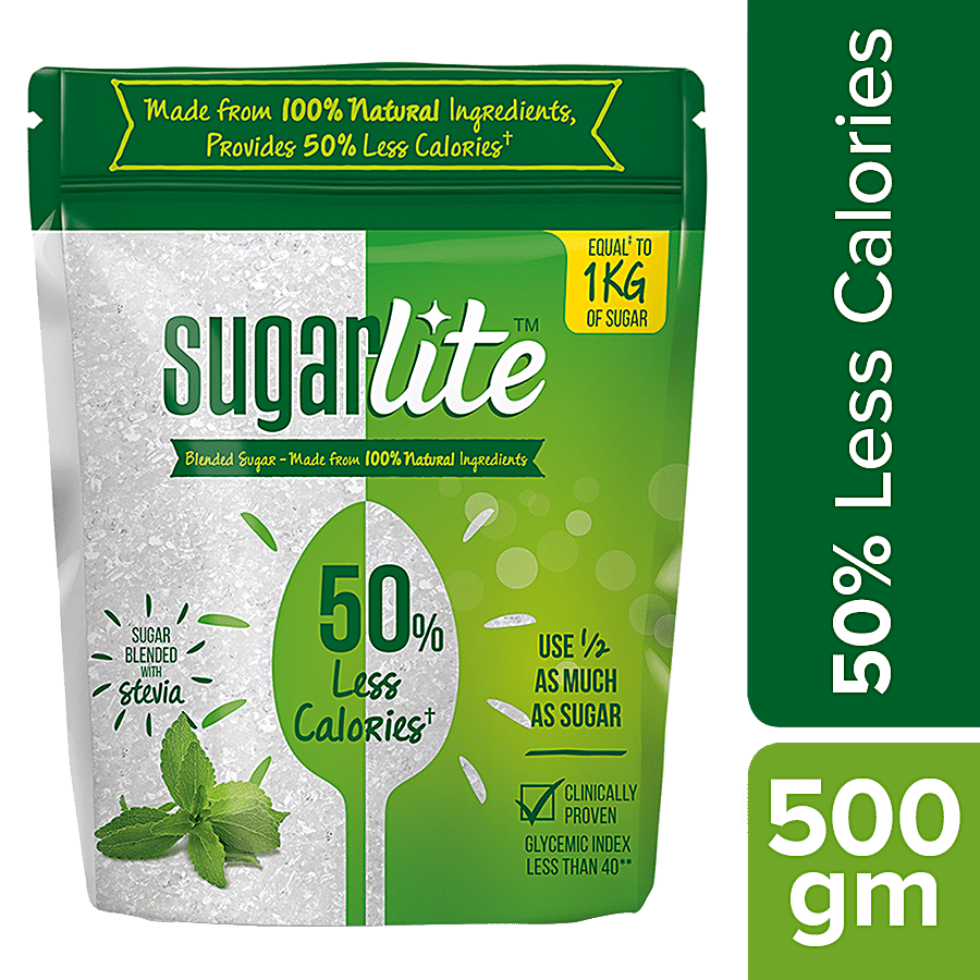 Sugarlite 50% Less Calories Sugar/Sakkare, 500 G Pouch