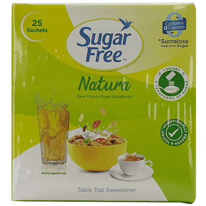Sugar Free Natura Low Calorie Sweetner, 25 Sachets