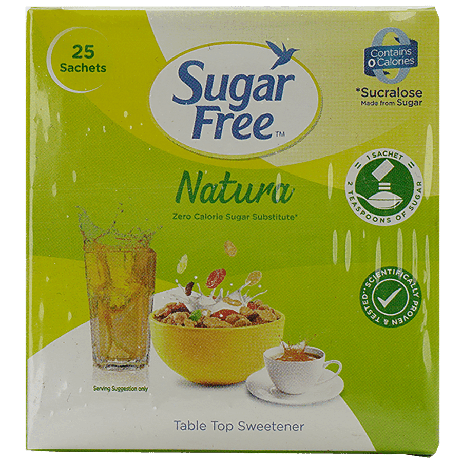 Sugar Free Natura Low Calorie Sweetner, 25 Sachets