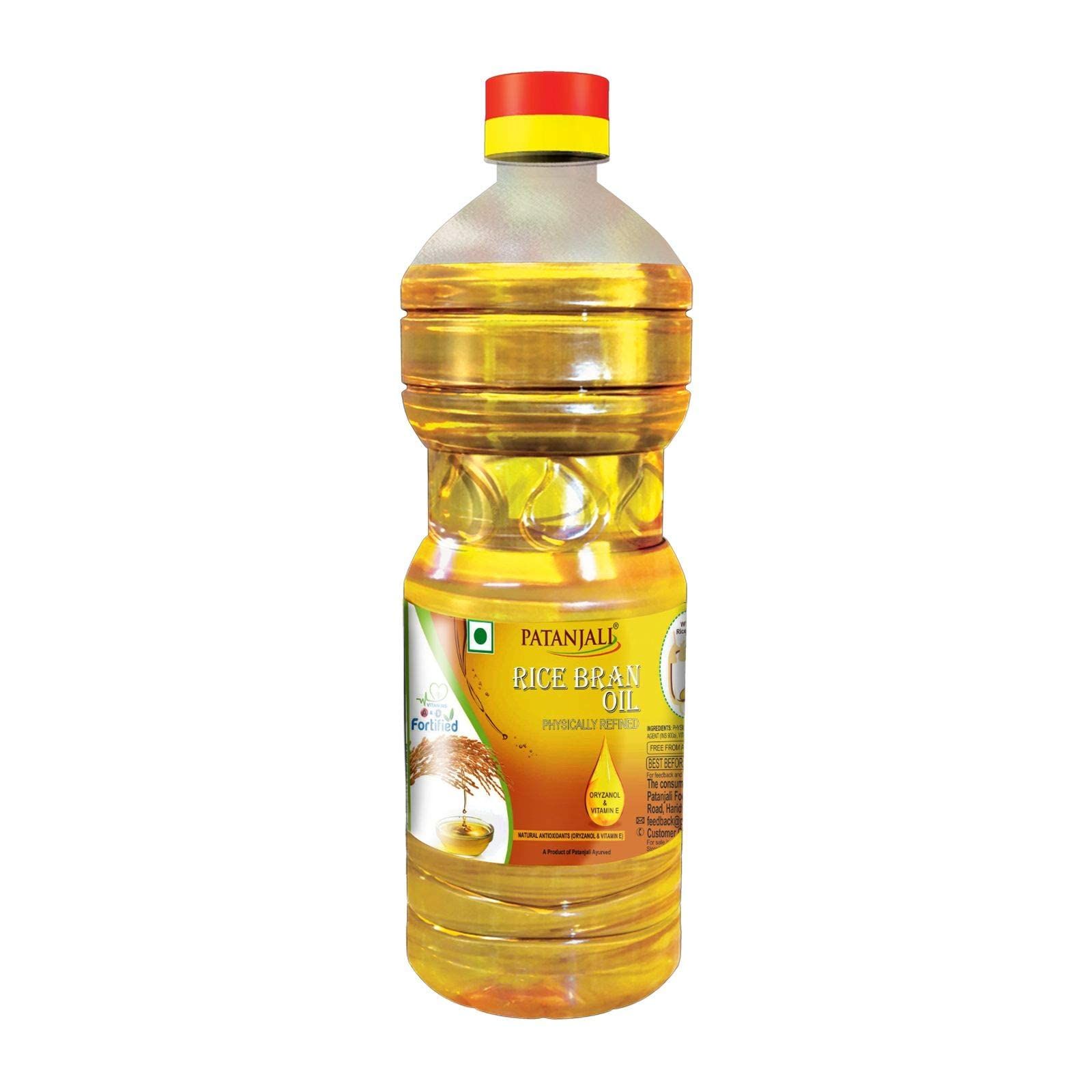 Patanjali Fortified Rice Bran Oil, 1 L
