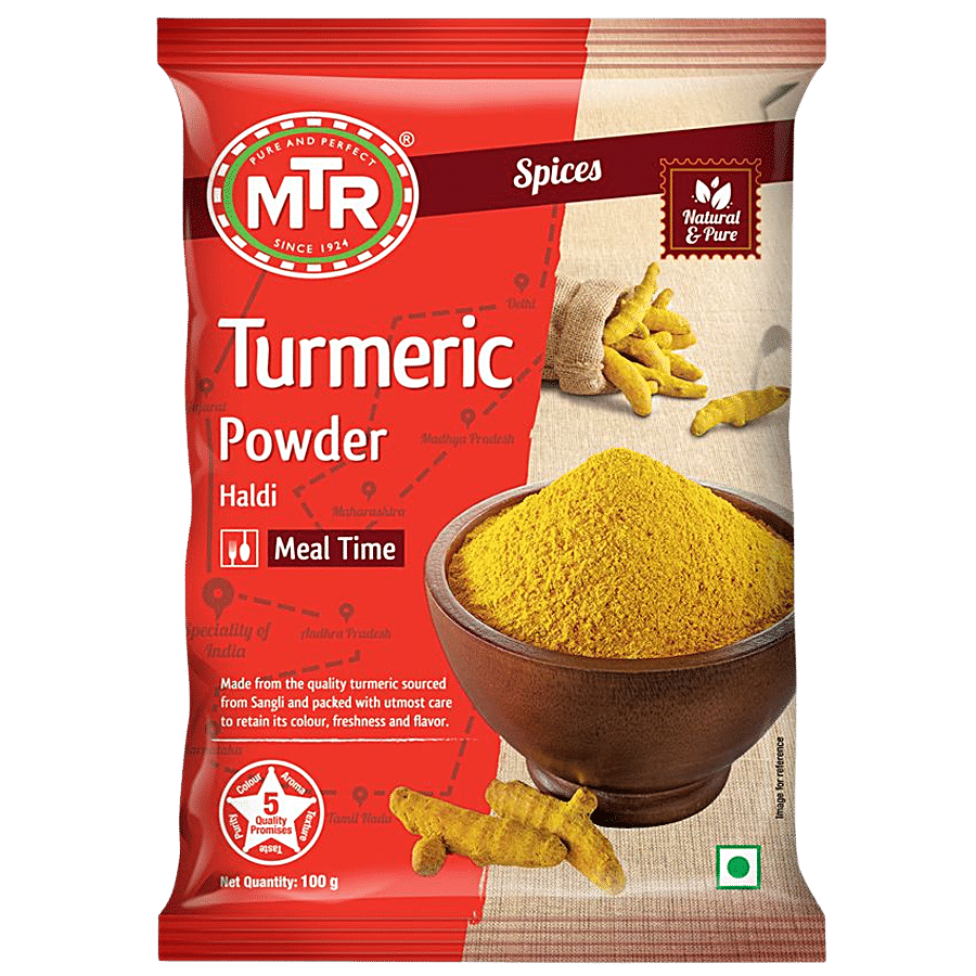 Mtr Turmeric Powder/Arisina Pudi, 100 G Pouch